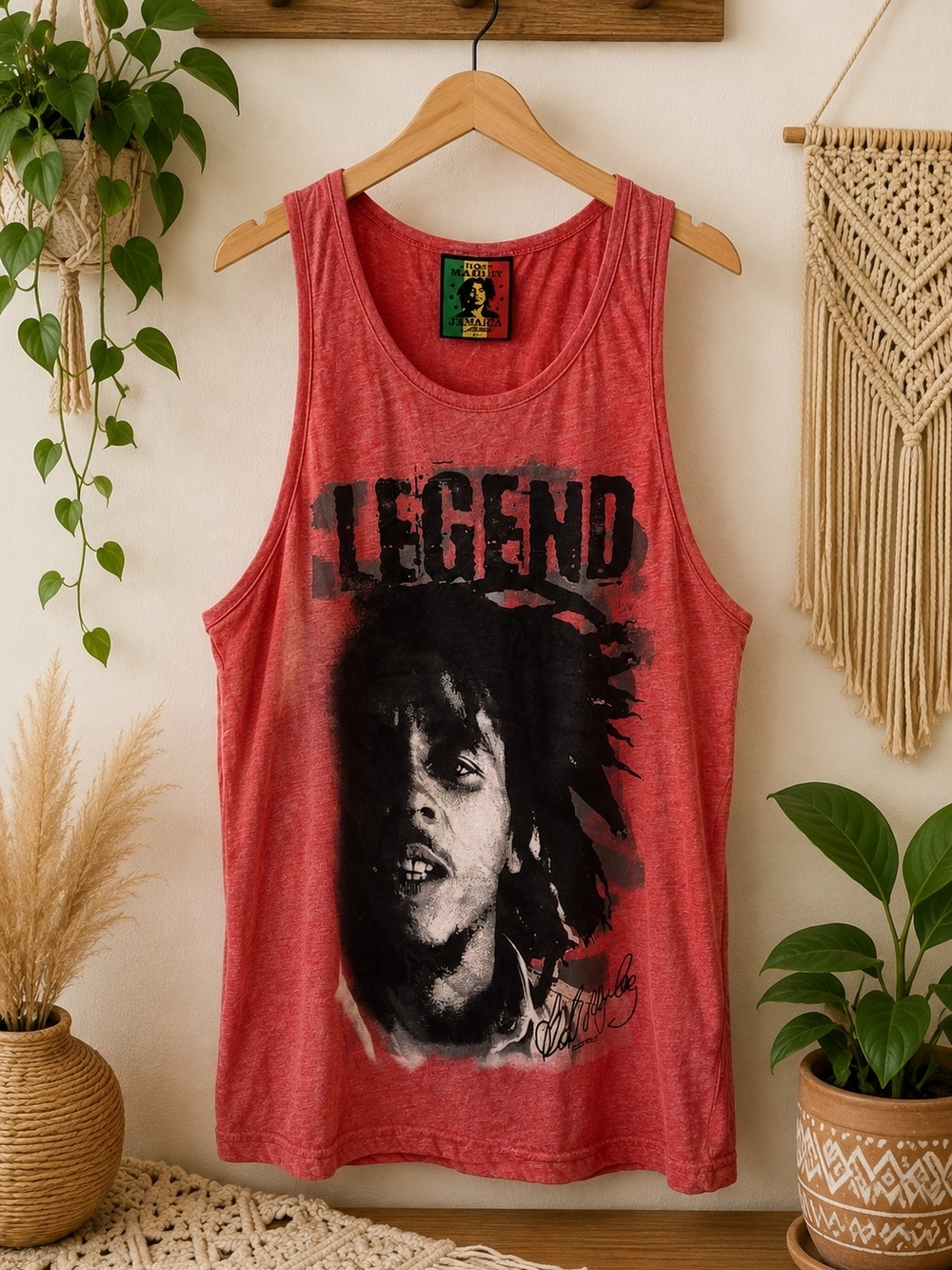 Bob Marley Legend Jamaica Collection Graphic Tank Top Men's Large Reggae Music
